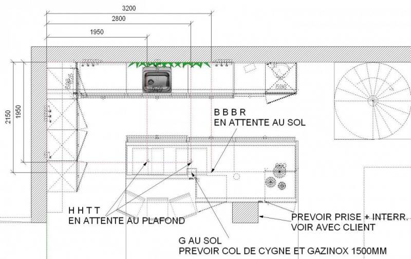 plan technique cuisine Six fours les plages 